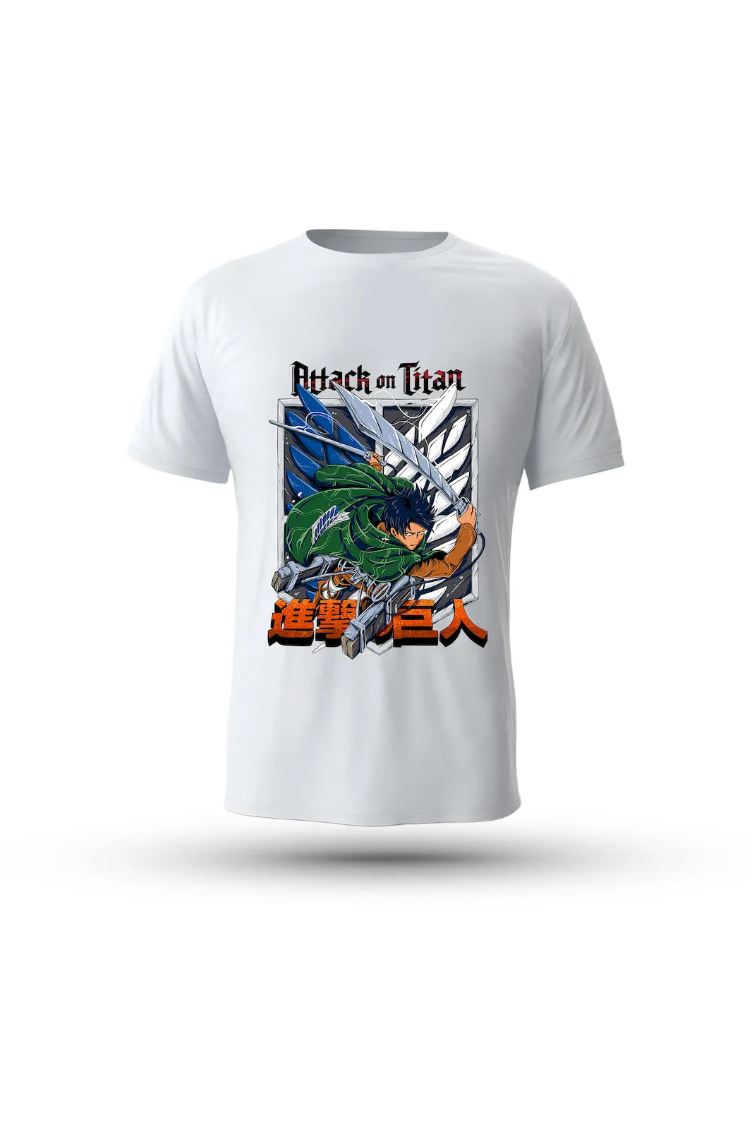 Anime T-shirt featuring Levi Ackerman from AOT – stylish and comfortable wear