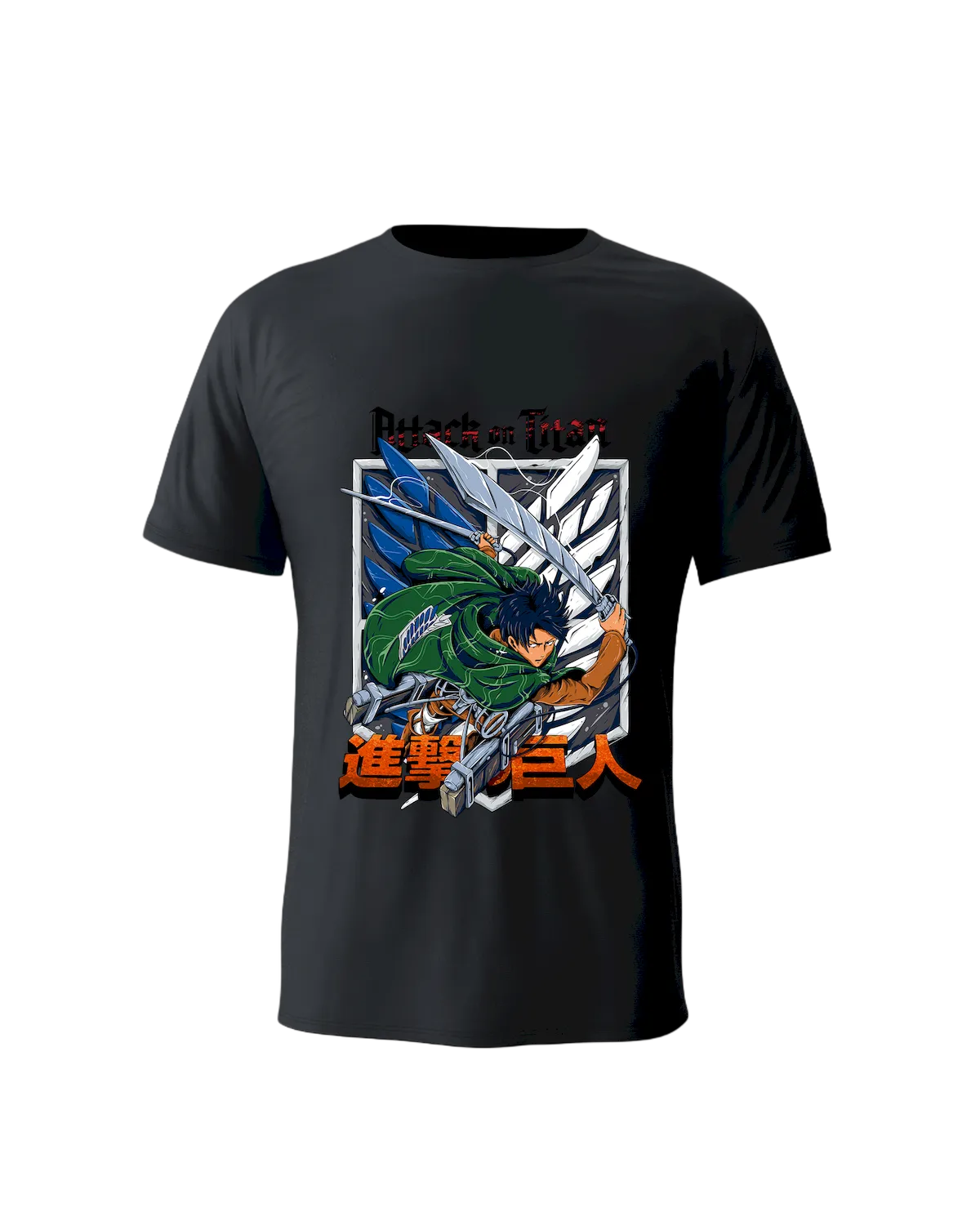 Levi Ackerman Attack on Titan anime T-shirt for men – fan favorite cotton tee