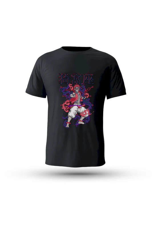 Akaza power-up T-shirt – unleash the raw energy and rage of Demon Slayer’s fierce villain