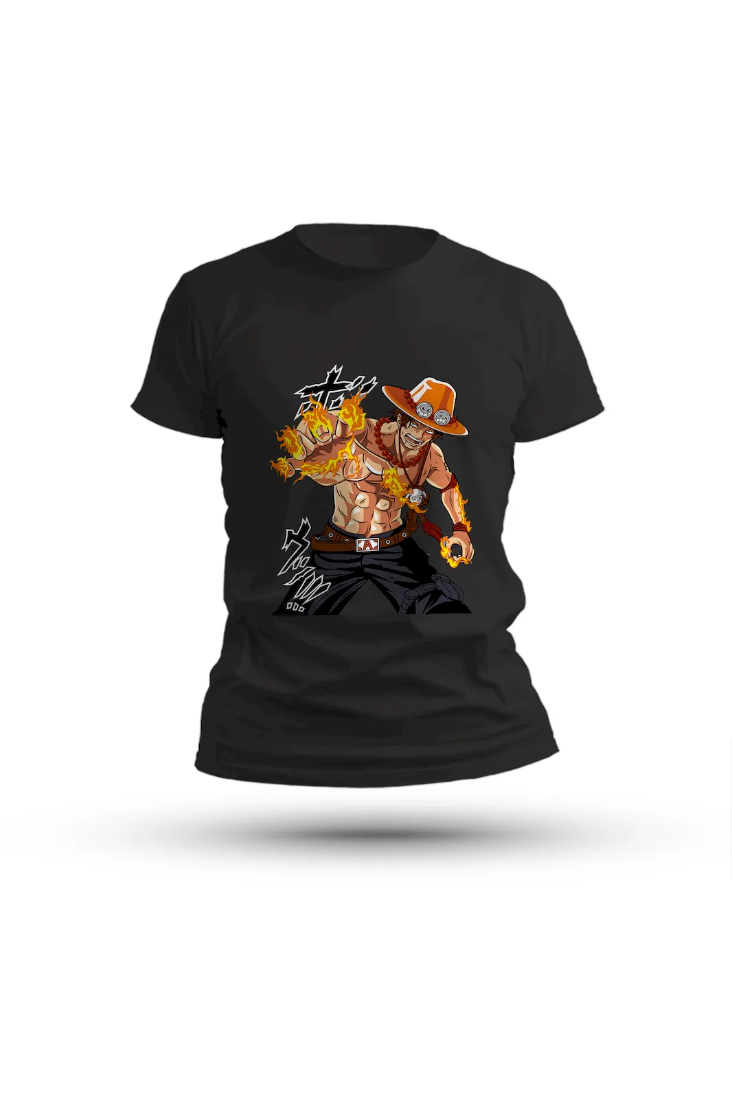 One Piece Fire Fist tee – bold design for those inspired by Ace’s burning spirit