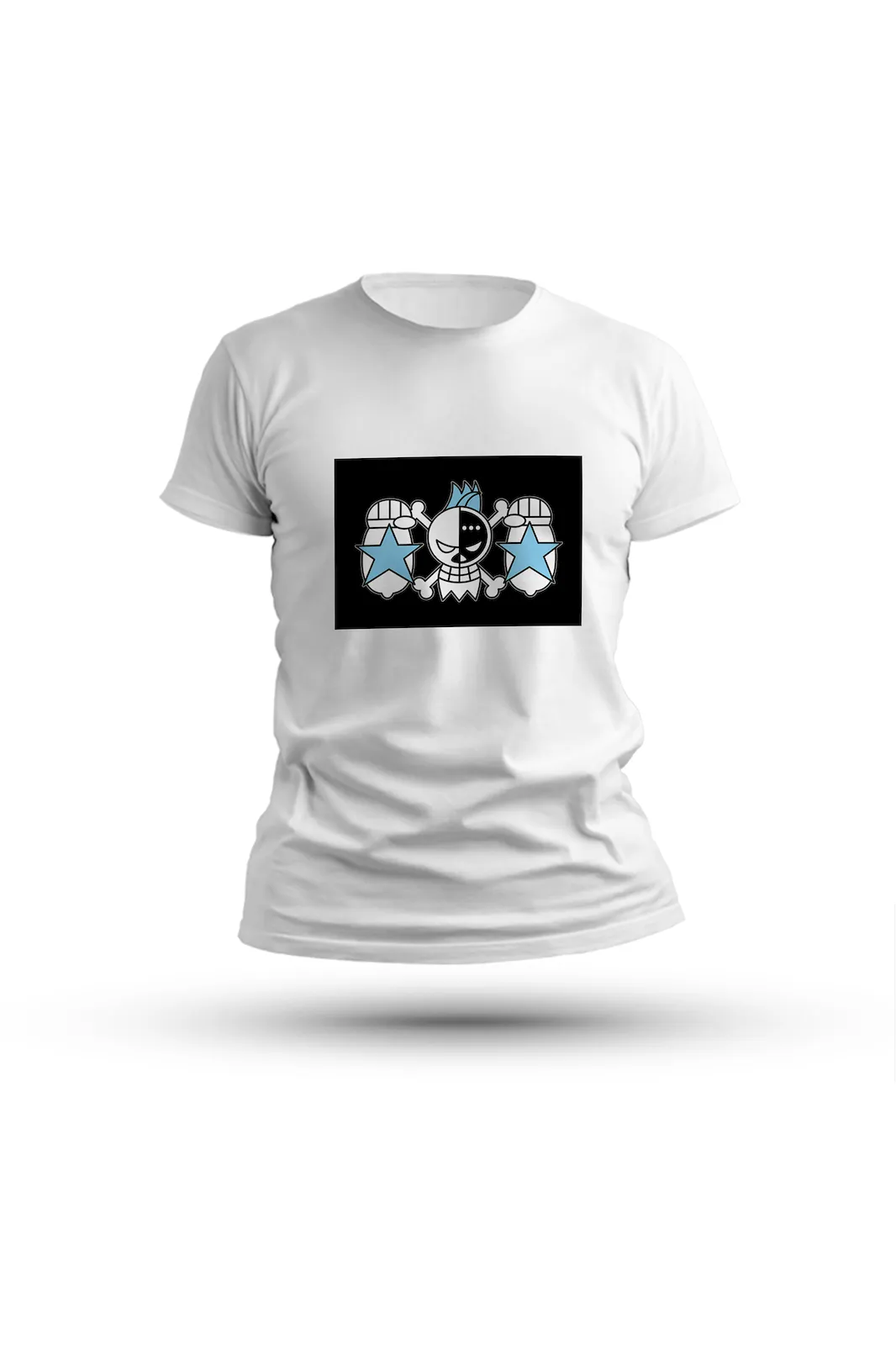 One Piece anime shirt featuring Franky’s pirate emblem – power, creativity, and style combined