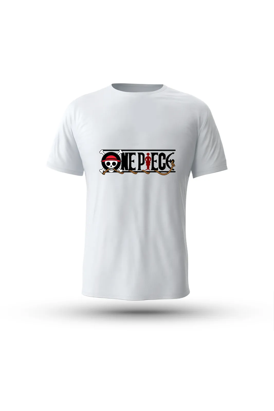 Pirate-themed T-shirt with red accent – wear the energy and passion of the Grand Line