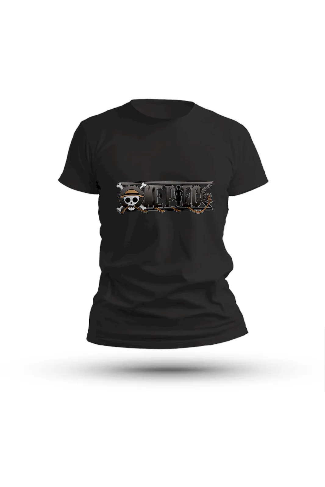 One Piece monochrome design tee – a subtle yet powerful tribute to friendship and freedom