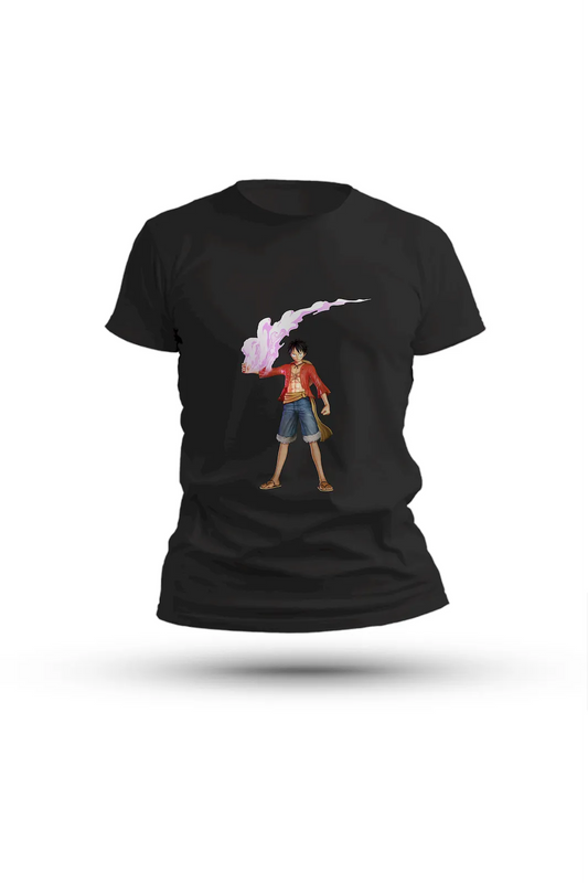 Luffy in Haki mode printed shirt – perfect for fans who live with passion and purpose
