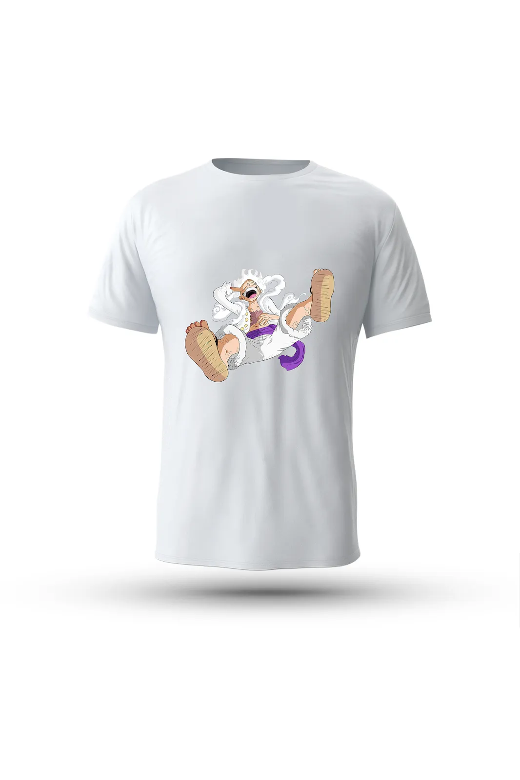 Anime T-shirt featuring Nika Luffy – wild, fearless, and full of heart
