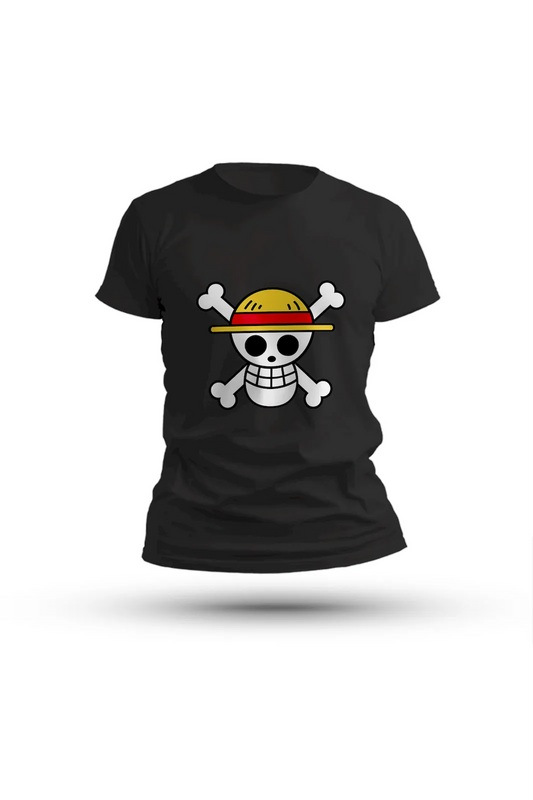 Straw Hat Pirates printed tee – iconic design for true One Piece fans