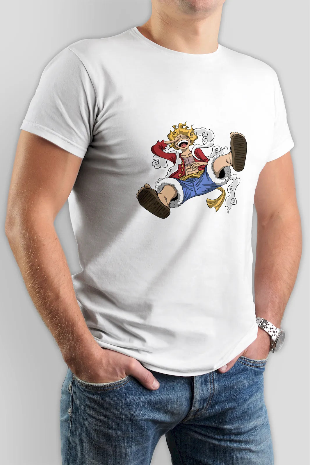 Monkey D. Luffy Gear 5 Kick One Piece T-shirt – explosive power and freedom in every strike