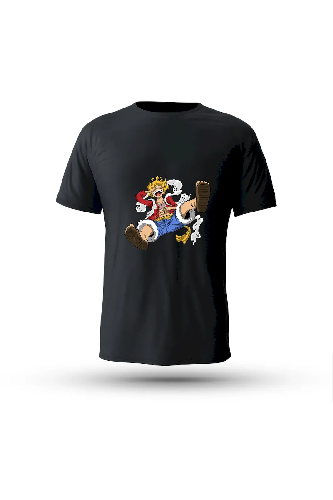 One Piece tee featuring Gear 5 Luffy – chaos, strength, and unbreakable will