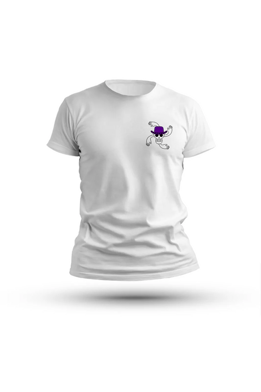 One Piece tee with Brook’s vibe – bold, funny, and full of musical energy