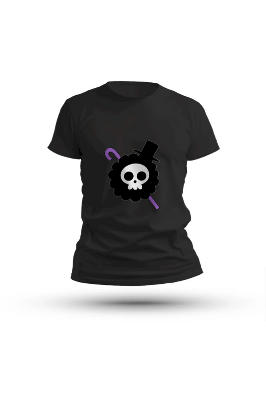 Brook Soul King T-shirt – stylish tribute to One Piece’s beloved skeleton and rockstar