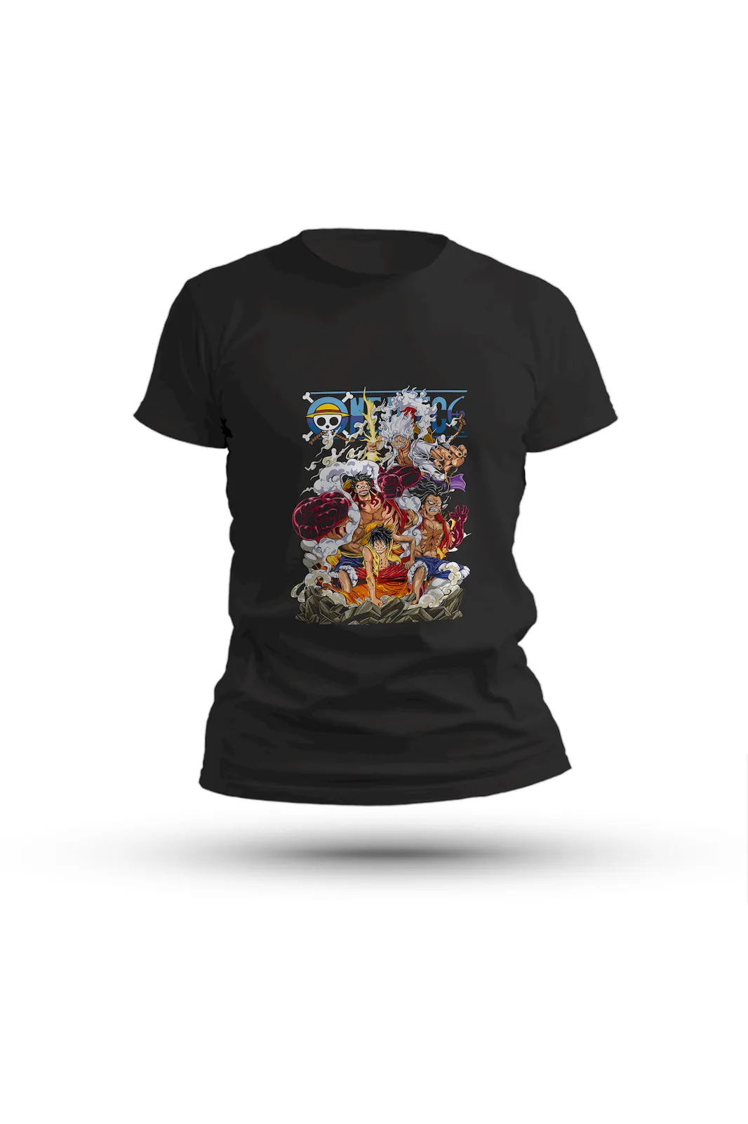 Luffy Gear forms printed T-shirt – a tribute to strength, evolution, and the will of the Pirate King