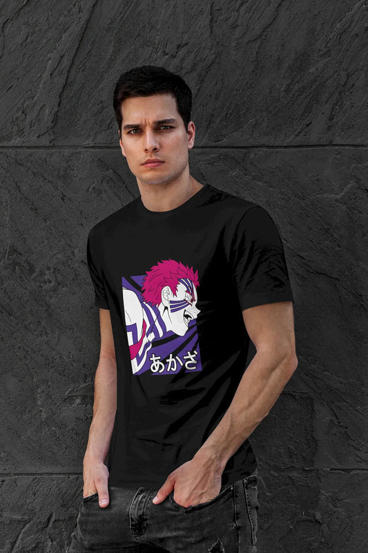 Akaza Face Demon Slayer Villain T-Shirt
