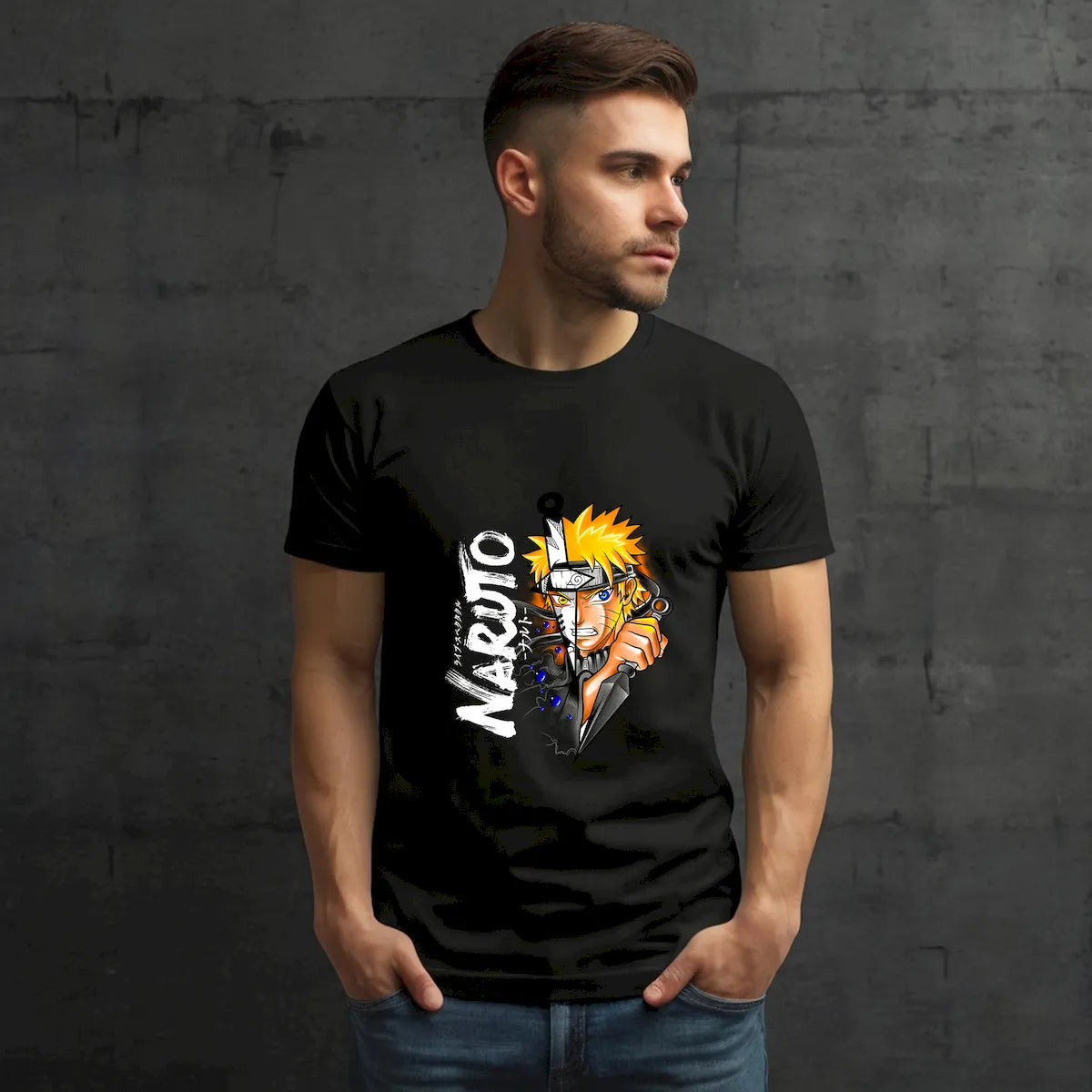 Naruto Kunai Warrior T-shirt – channel the fierce determination and ninja spirit of Naruto Uzumaki

