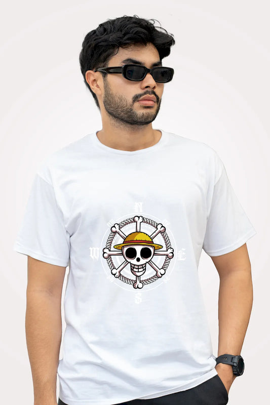 One Piece Straw Hat Pirates Minimal Anime T-Shirt