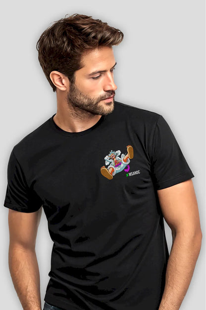 Dr. Vegapunk Chill Mode One Piece Anime T-shirt – embrace the genius and calm of the world’s most brilliant scientist
