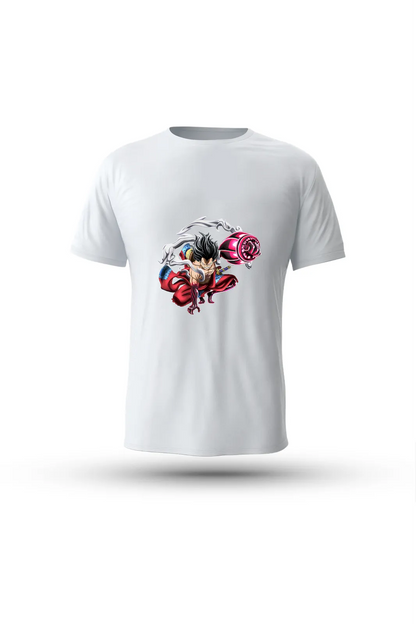 Luffy Boundman pose anime shirt – tribute to the Pirate King's fearless power mode

