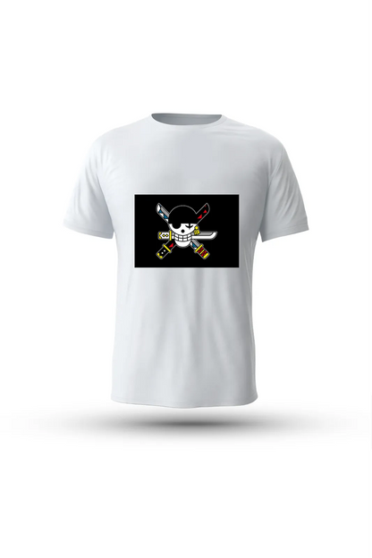 Santoryu Zoro printed tee – wear the symbol of determination and warrior’s honor

