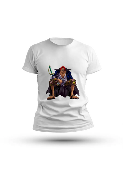Red-Haired Shanks One Piece tee – a tribute to wisdom, power, and pirate pride


