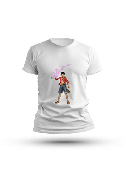 Luffy Haki aura T-shirt – wear the fire that stands against all odds

