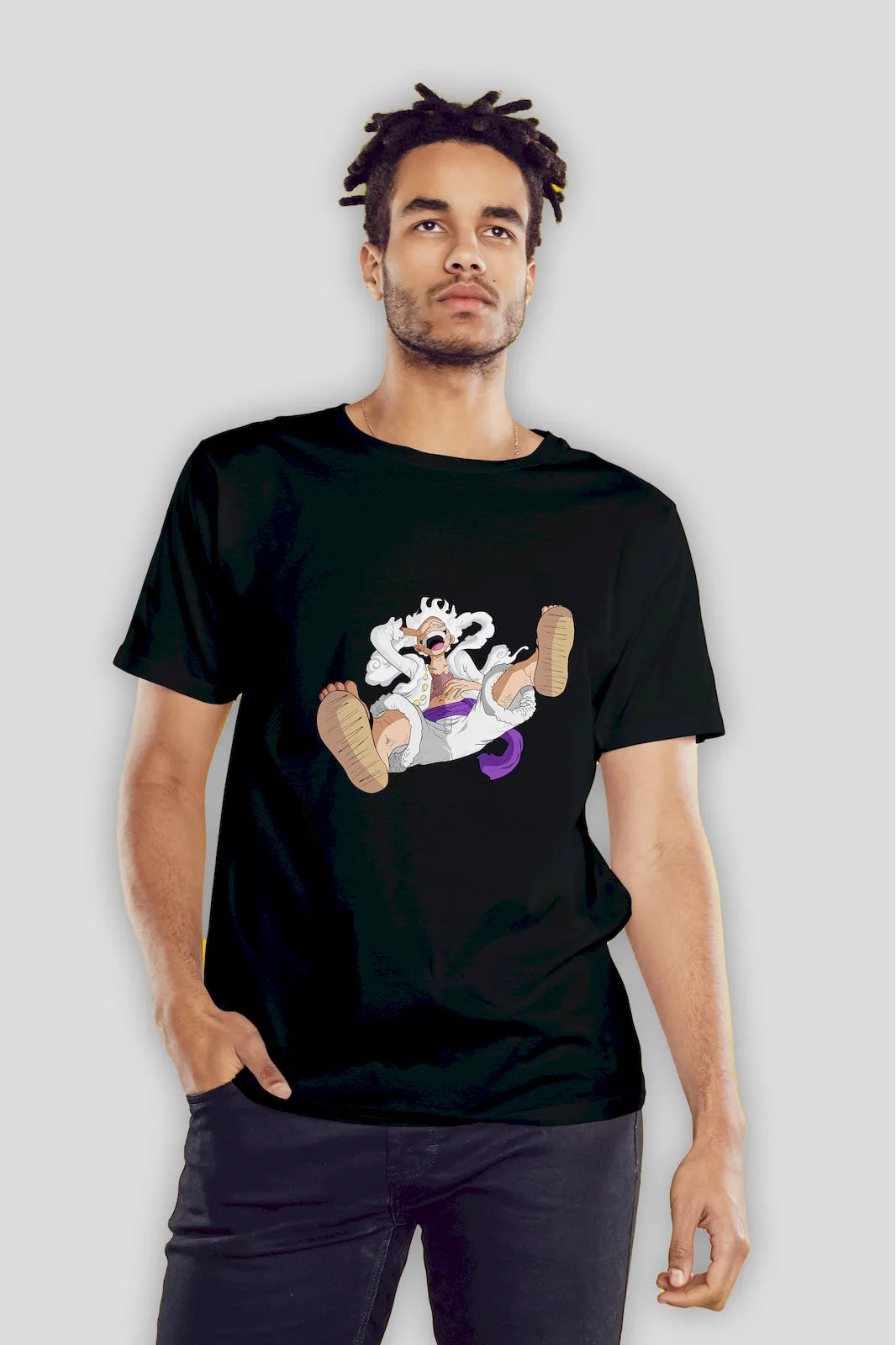 Gear 5 Luffy One Piece Nika Mode T-shirt – embrace the joy, chaos, and god-like freedom of Luffy’s ultimate form
