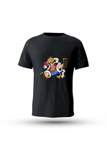 One Piece tee featuring Gear 5 Luffy – chaos, strength, and unbreakable will

