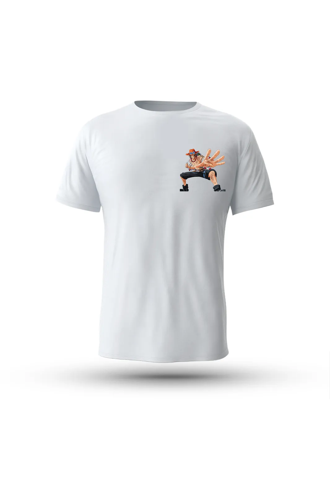 Ace One Piece flame power shirt – perfect for fans who admire his strength and heart

