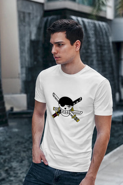 Santoryu Legend Zoro One Piece T-shirt – honor the swordmaster’s unshakable will and legendary three-sword style
