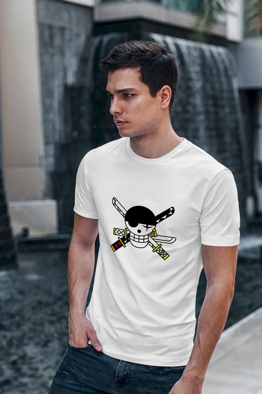 Santoryu Legend Zoro One Piece T-shirt – honor the swordmaster’s unshakable will and legendary three-sword style
