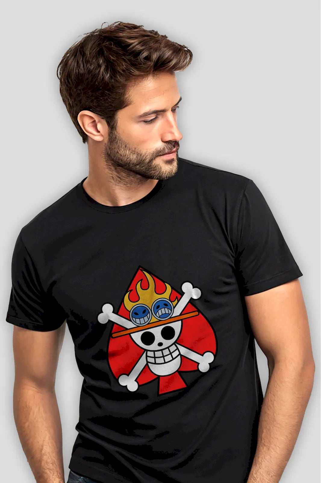 Ace of Flames One Piece T-shirt – ignite your spirit with the fiery legacy of Portgas D. Ace
