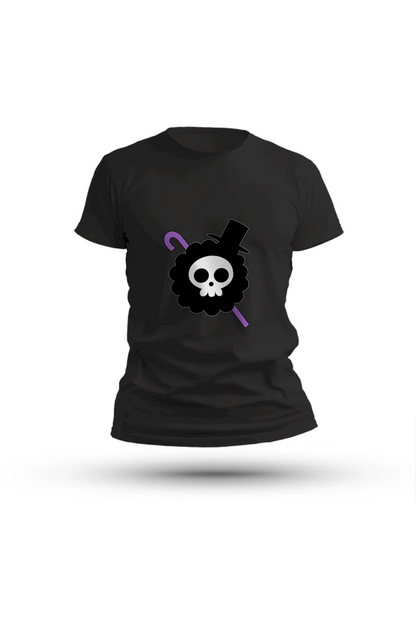 Brook Soul King T-shirt – stylish tribute to One Piece’s beloved skeleton and rockstar

