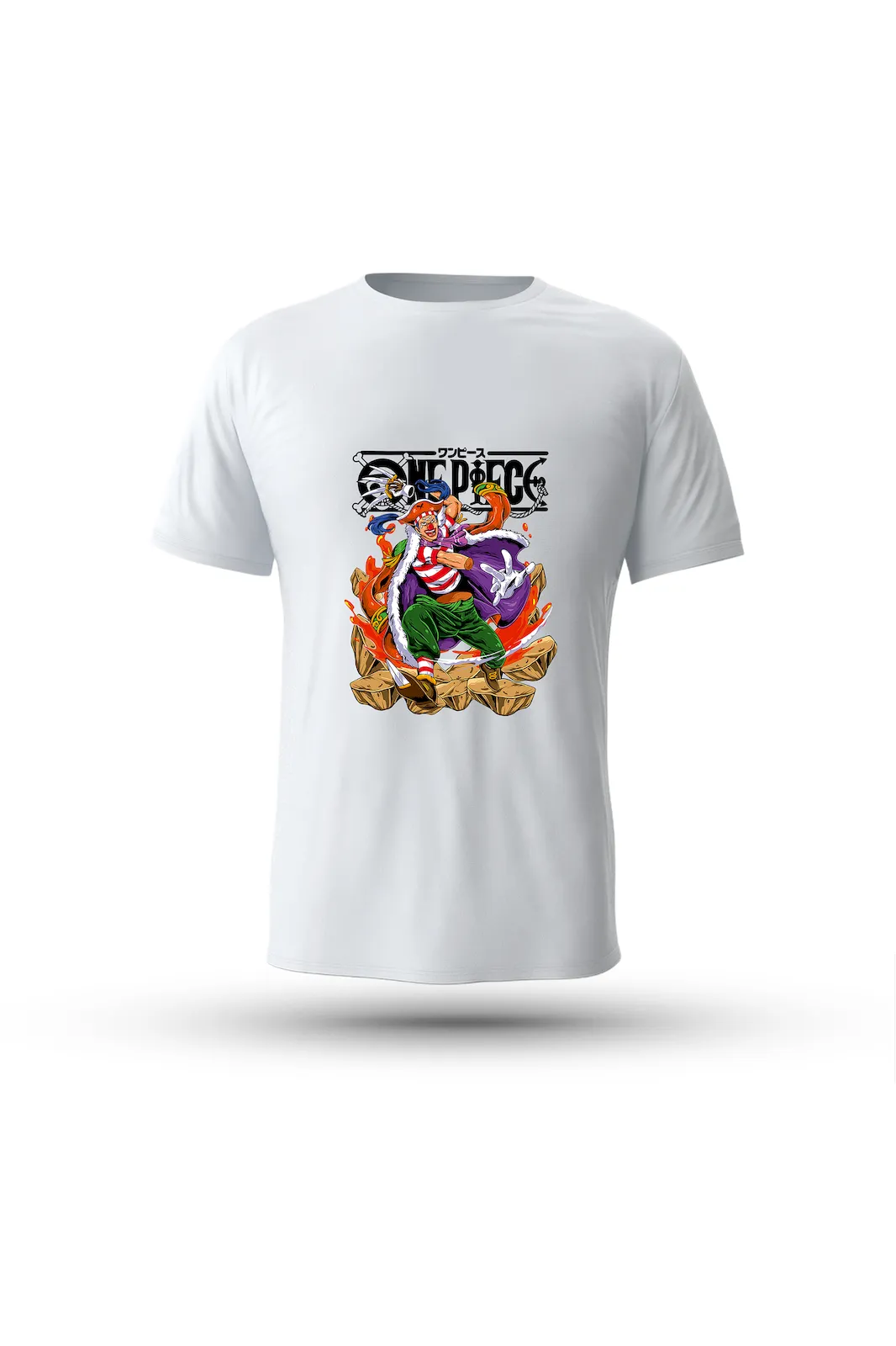 Buggy Yonko T-shirt – the clown who rose to pirate emperor status

