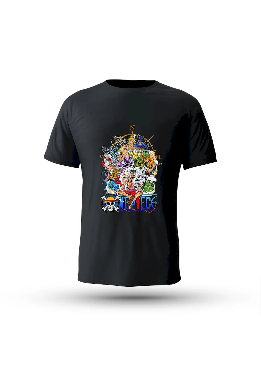 New World Saga printed T-shirt – wear the wild adventure and loyalty of Luffy and his legendary crew

