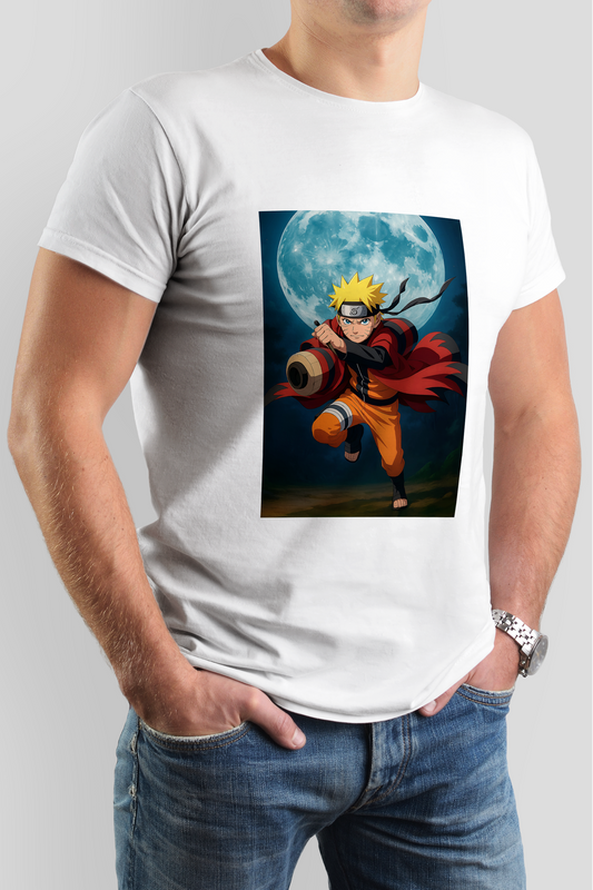 Naruto Rasengan Full Moon T-Shirt – Classic Anime Cotton Tee